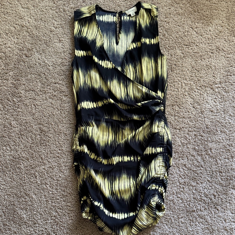 Witchery Black and Yellow Striped Dress